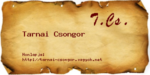 Tarnai Csongor névjegykártya